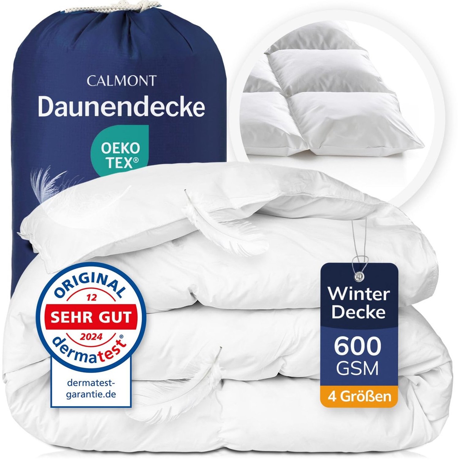 Duraxl Dekbed - Donzen - Warm winterdekbed - 200 x 200 cm Wit