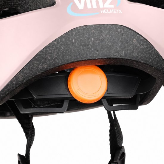 VINZ Sella Fietshelm Kind - Kinderfietshelm - EN1078 Goedgekeurd - 210 gram - Maat 52-55 cm - Roze — afbeelding 2