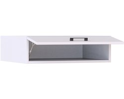 Roomart Opzetkast voor Wasmachine Ombouwkast 67x22 cm - Opzetkast met Lade - Wit