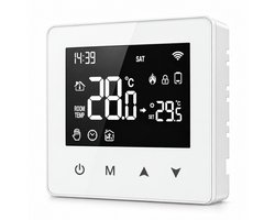 Thermostaat | Wifi opbouw 2-draads | Touchscreen | Tuya Smart Life | Spraakbediening | Wit