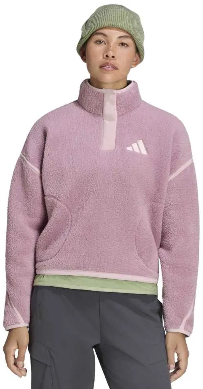 Adidas Terrex Multi Essentials High Pile Fleece Vrouw Magic Mauve