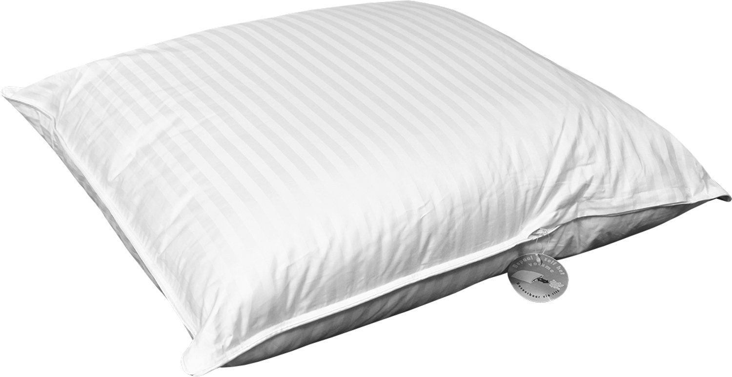 Polydaun Liv hoofdkussen - anti-huisstofmijt - GRS gerecyclede Comfort-O-Bol vulling - 800 gram - 60x60 cm wit