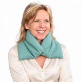 Pittenzak XL Met Pit ✾ Nek èn lichaam - Wasbare hoes - Warmtekussen made in NL/BE - Vriezer èn Magnetron/Micro - Pittenkussen met tarwe – Zeegroen