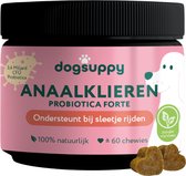 Anaalklieren Probiotica - Bij Verstopte Anaalklieren, "Sleetje rijden" en Gevoelige anus - 100% Natuurlijk - 60 snoepjes - Ondersteunt Darmgezondheid & Spijsvertering - 3.4 miljard CFU Probiotica per snoepje