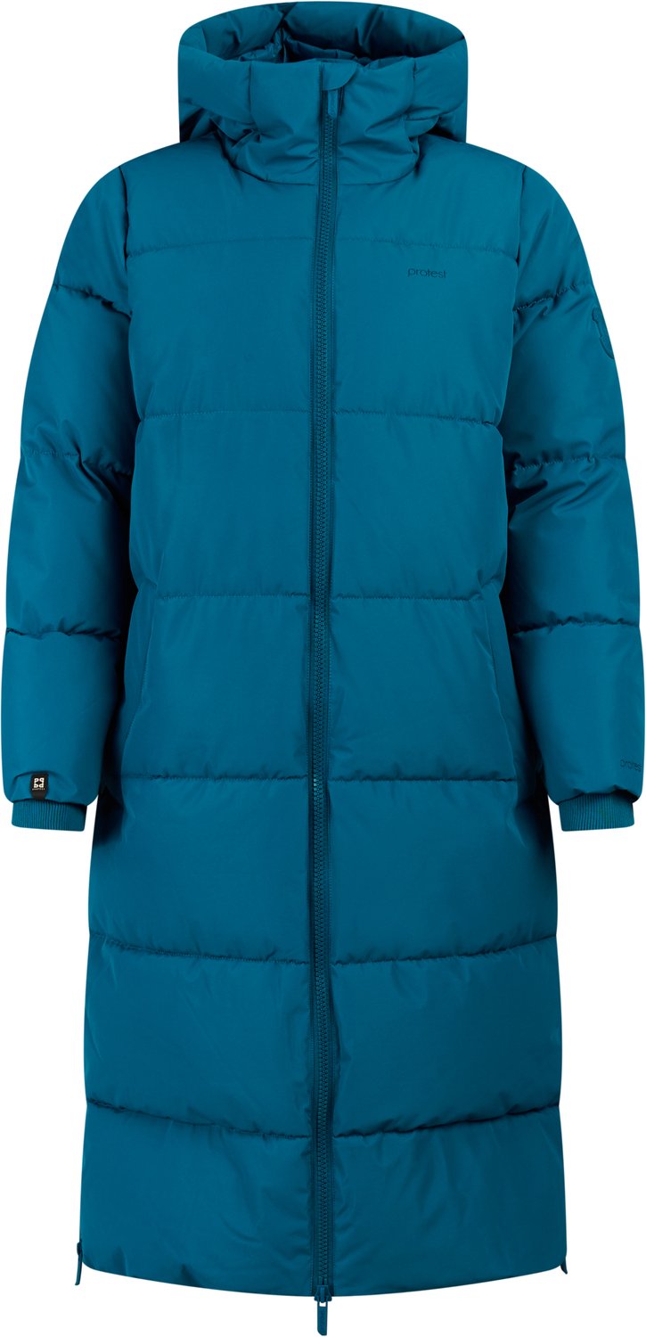 Protest PRTHansi Jas Dames Outdoorjas Lang Waterkolom 10K Capuchon Blauw