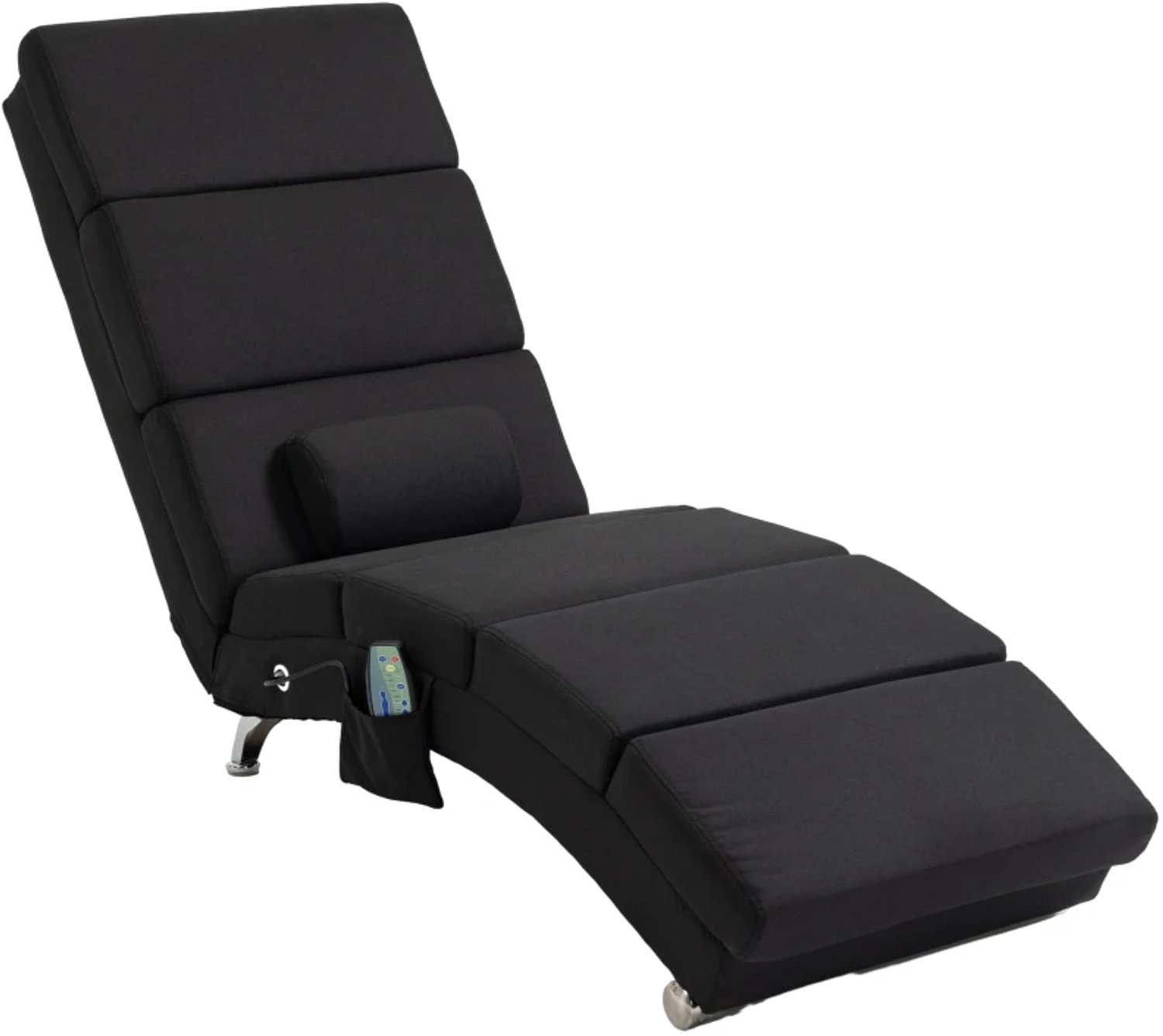 GranMaison Massagestoel - Relaxfauteuil - Zetel - Stof - 1 persoons - Zeer comfortabel - Elektrisch - Zwart