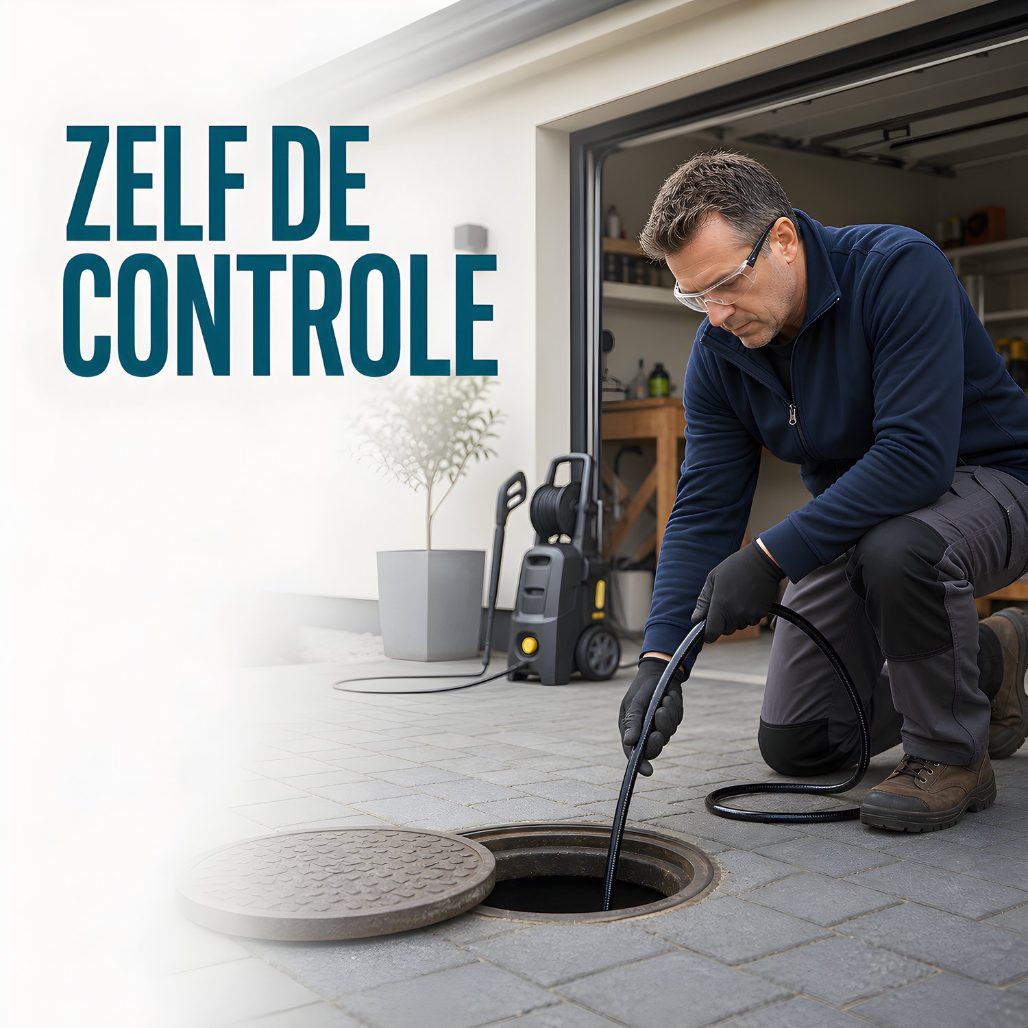 Aquila Rioolslang & Rioolrat 15 Meter voor Kärcher K2 t/m K7 - Rioolreinigingsset met Pistool-/Lansaansluiting of M22-14/15 - Hogedrukreiniger Accessoires - Rioolontstopper - WC Ontstopper met Hoge Druk - Roterende & Voorwaartse Kop – foto 2