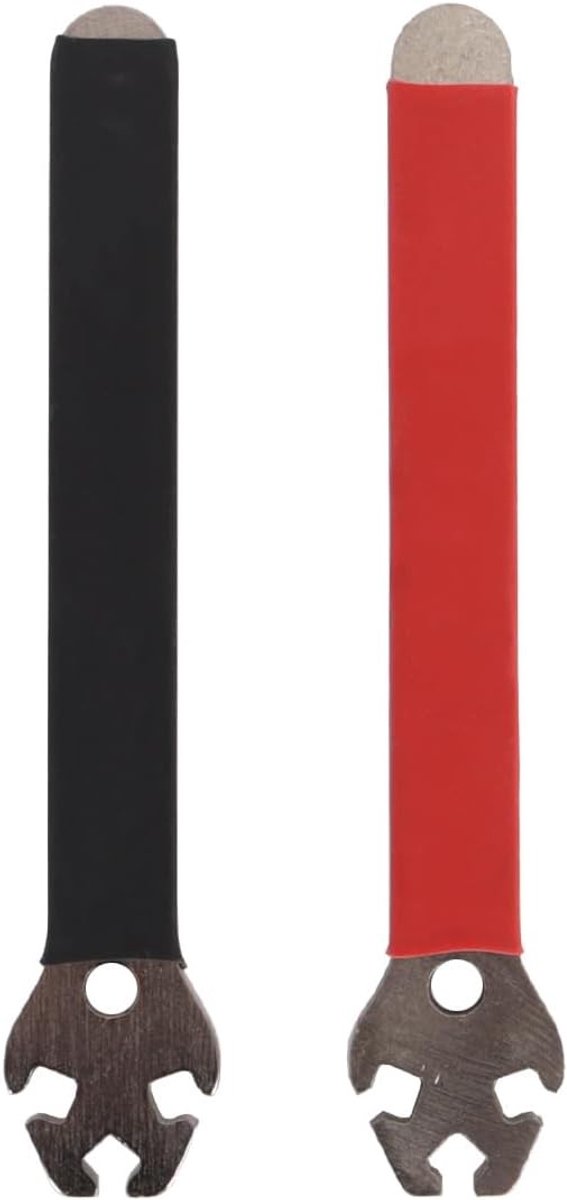 Professionele Fiets Spaak Sleutel Set van 2, Ideaal voor Fietsen en Mountainbikes, Zwart en Rood