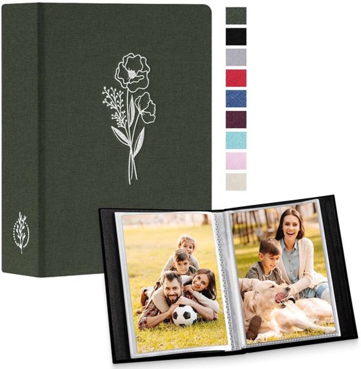 Dailygoods- Fotoalbum 100 Foto's - 6x4 Insteekalbum - Linnen Omslag
