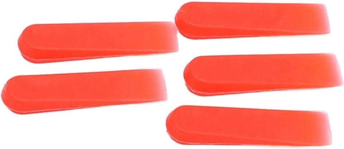 Tegel Leveling Wiggen - 1000 Stuks - 0.2 Inch - Rood - Slijtvast - Tegels Leveler Spacers - Voor Decoratie - Duurzaamheid - Vloertegels Verstelbaar