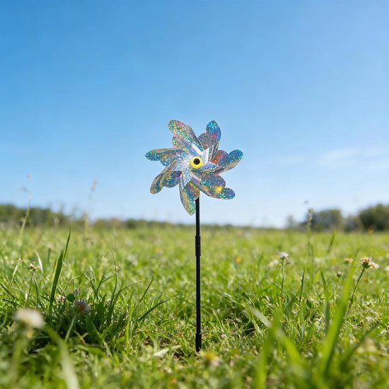 Reflecterende Windmolens voor Vogels, Pigeon Afschrikking, 10 Stuks, Tuin en Balkon Bescherming, Effectieve Vogelbestrijding, Schrikmiddel voor Duiven en Tuinplanten — afbeelding 2