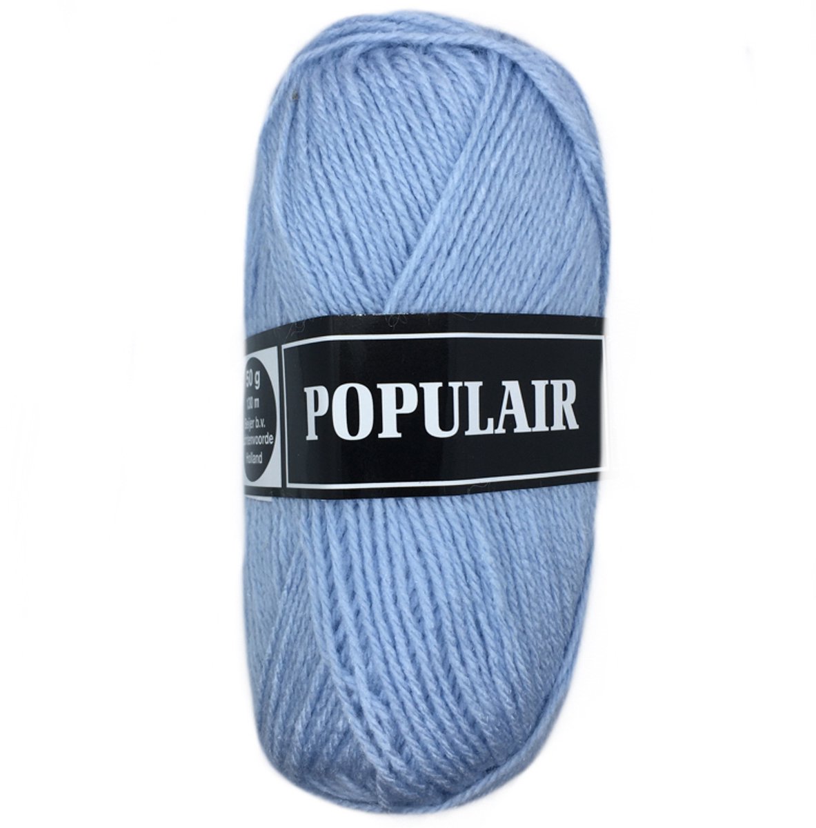 Beijer Populair acryl garen - licht blauw (03) - 10 bollen haakgaren/breigaren - naald 3,5 a 4mm