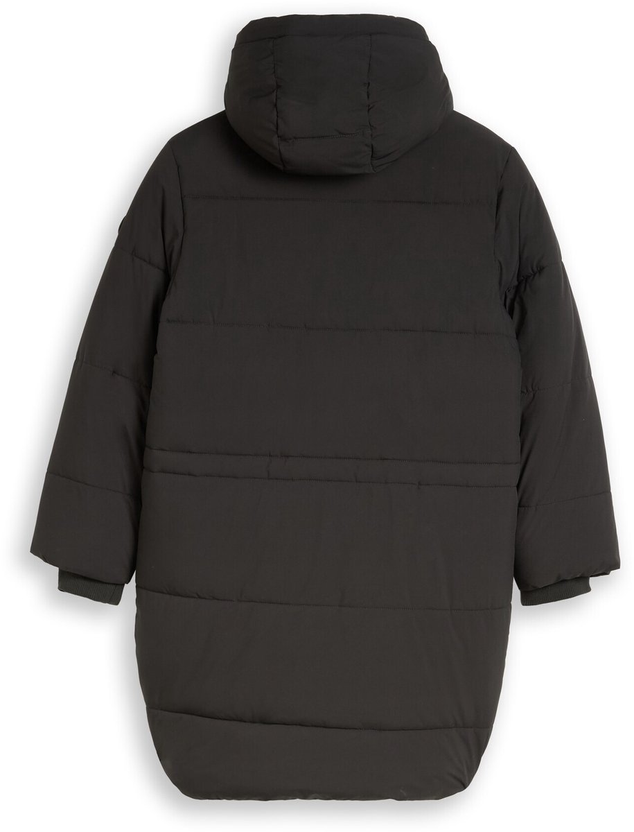 Tom Tailor - Pufferjas met afneembare capuchon - Maat 140 - Coal Mine Grey