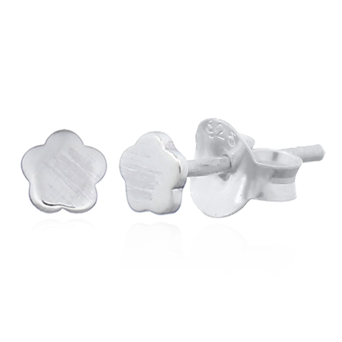 Joy|S - Zilveren petit madelief oorbellen - bloem oorknopjes - 3.5 mm - massief - madeliefje - sterling zilver 925
