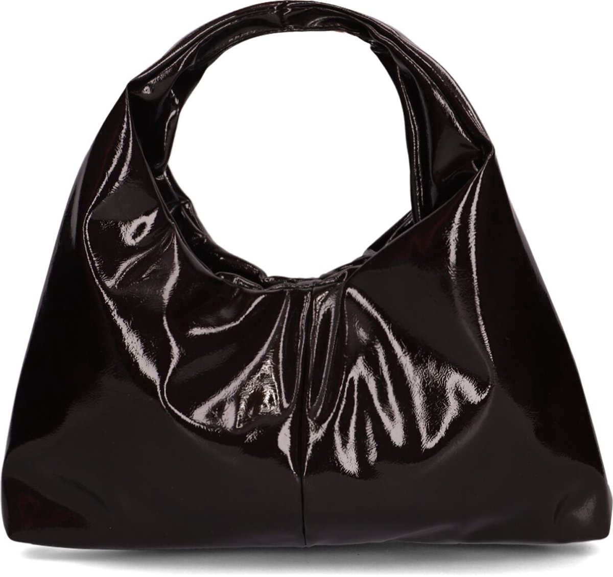 Hvisk Sarah Glossy Structure Handtassen Dames - Bruin - Maat ONESIZE
