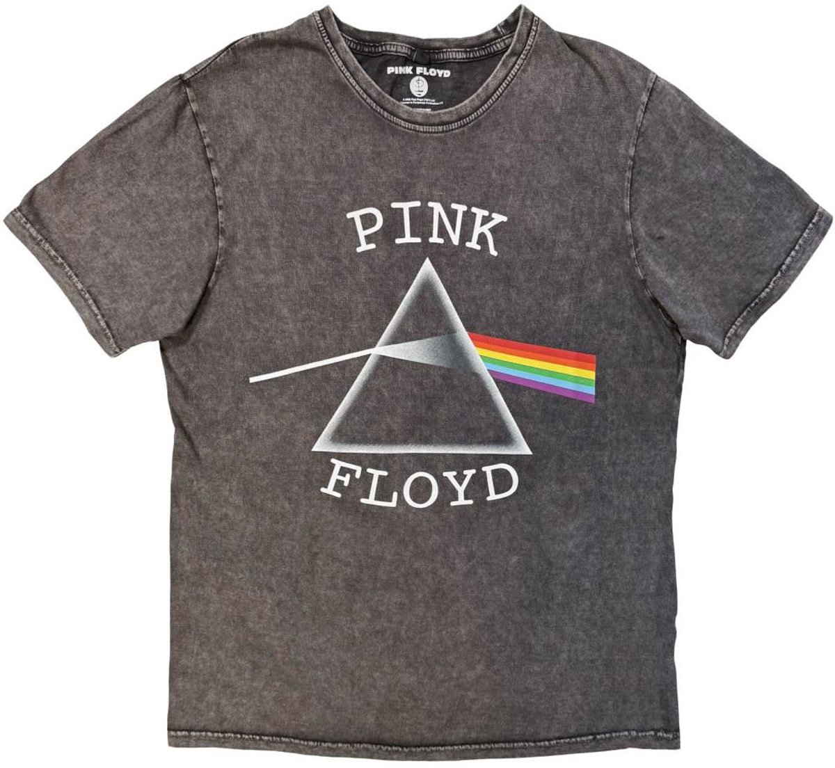 Pink Floyd - DSOTM Arched Logo Heren Tshirt - M - Grijs