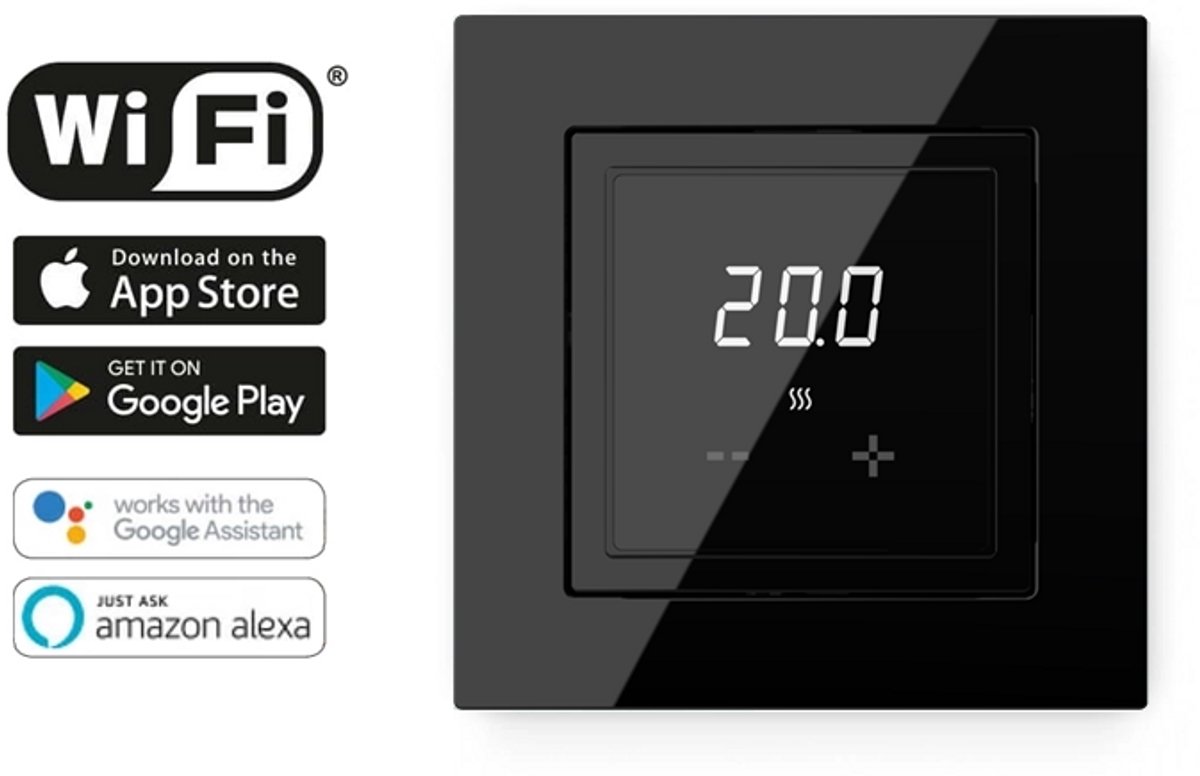 ET44 WiFi Klokthermostaat, RAL 9011 (Grafietzwart) thumbnail 4