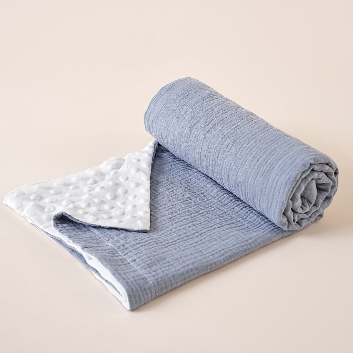 Deze babydeken is zacht, comfortabel en voelt heerlijk aan, waardoor het een onmisbaar cadeau is voor aanstaande moeders en een ideale keuze om pasgeborenen in te wikkelen. (1 stuk)-Donkergrijs-100*100cm