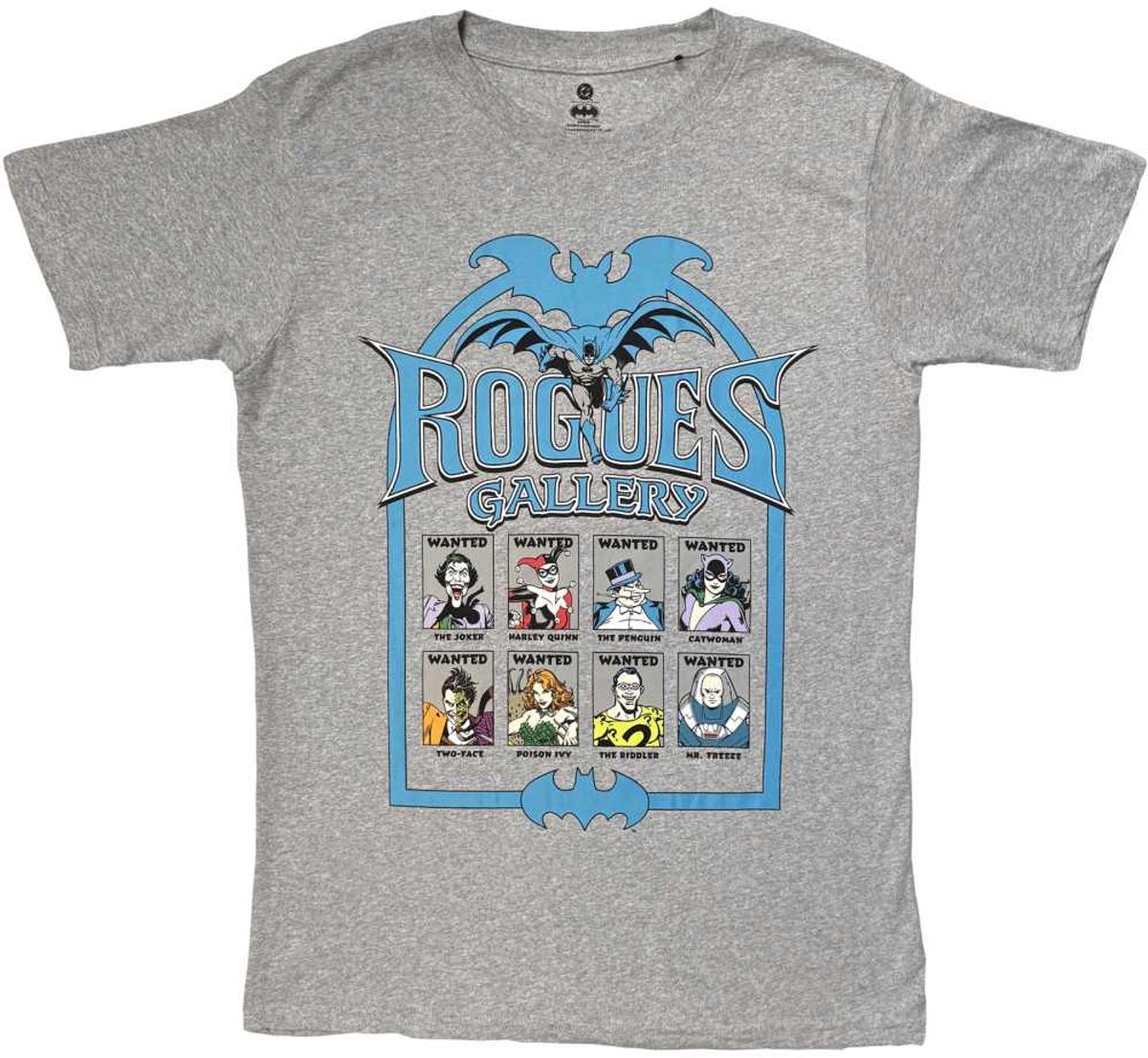 DC Comics Batman - Rogues Gallery Heren Tshirt - L - Grijs