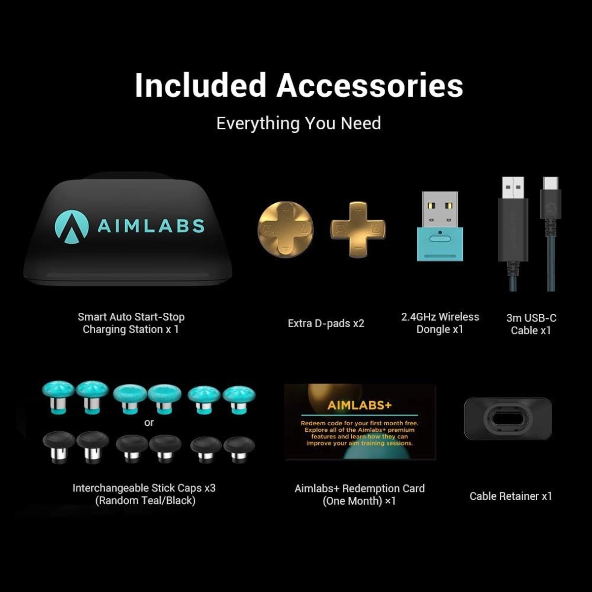 GameSir G7 Pro Aimlabs Edition Wireless Controller - TMR-sticks - Hall Effect - Xbox, PC & Android - Cyaan thumbnail 2