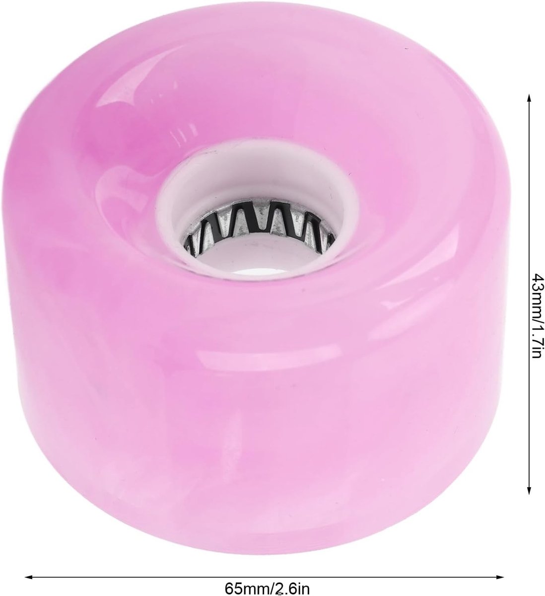 Set van 4 Skateboard Wielen 78A Hardheid PU Translucent Vervangingswielen voor Longboard en Pennyboard
