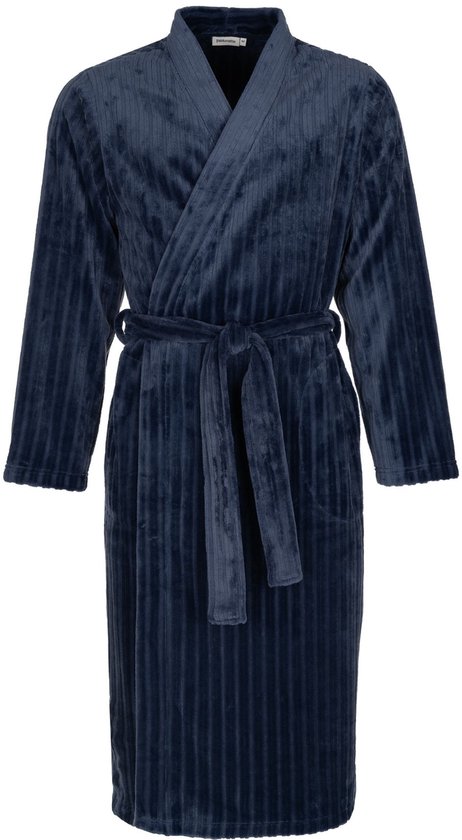 Luxe heren kimono badjas fleece-S- 48