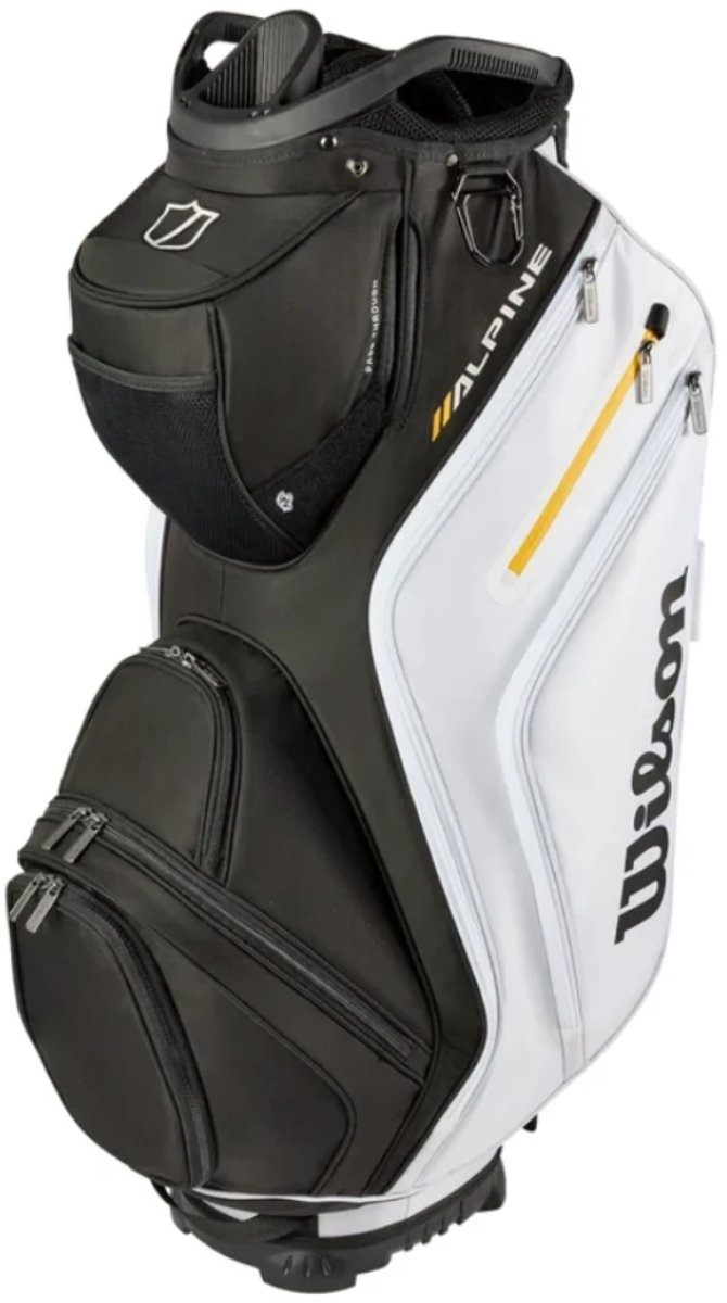 Wilson Alpine Cartbag 2026 - Zwart Wit Oranje