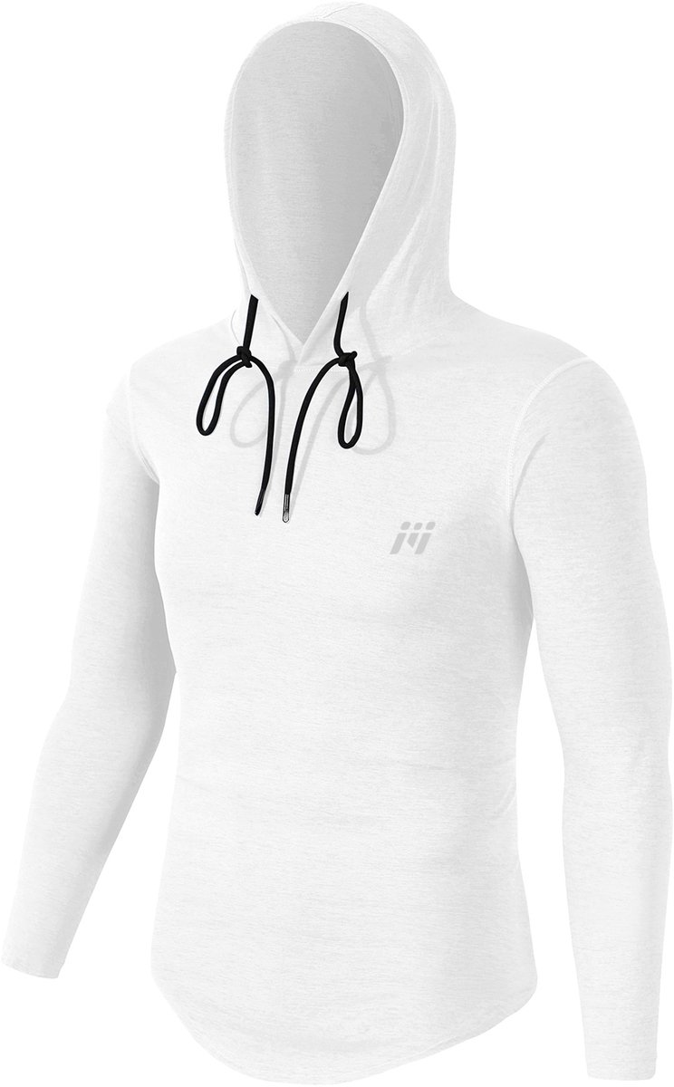 MEETYOO Heren Capuchonpullover Hoodie Lange Mouwen Shirts Sportshirt Voor Heren Zwart Wit Outdoor Sweatshirt Met Capuchon