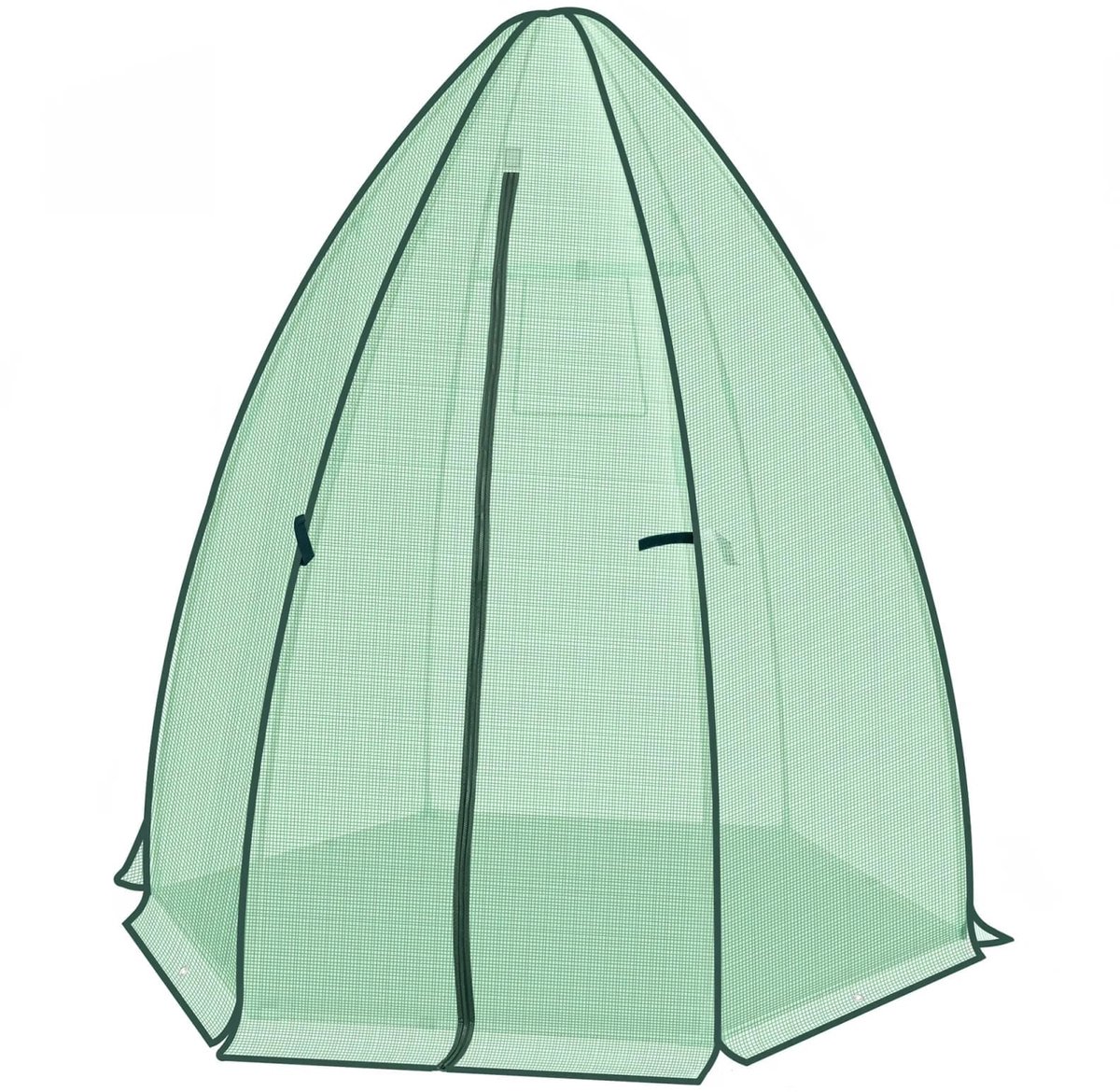 Klarven® Kweekkas Translucent groen - Kweekkasten Voor Buiten - Kweekkas Binnen - Kweekkastje In Tuin - Kweekkas Balkon - Kweekkassen - Greenhouse - Windbestendig, Inclusief Grondzeil En Haringen, Snel Op Te Zetten - B160xd160xh180cm
