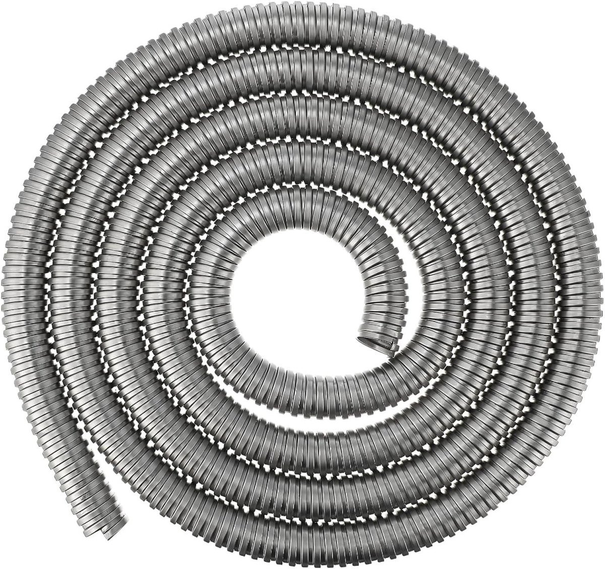 Duurzame Kabelbescherming van 3 m, Flexibele Draadbeschermslang, Roestvrijstalen Kabelsleeve voor Kabelbeheer met 20 mm Diameter