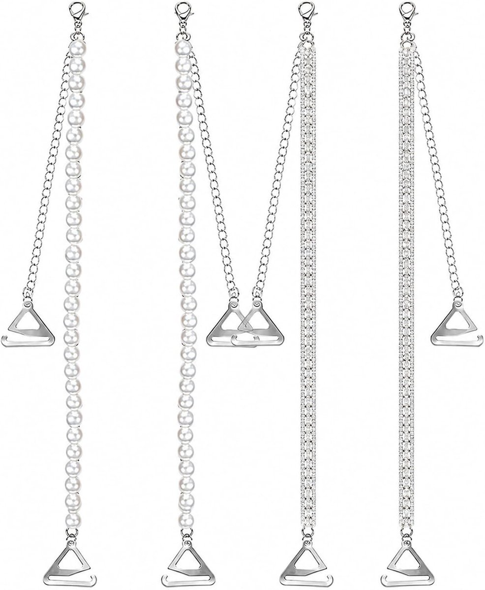 Elegante Parel Bh Bandjes met Strass Schouderbandjes voor Dames - Comfortabele en Stijlvolle Ondersteuning