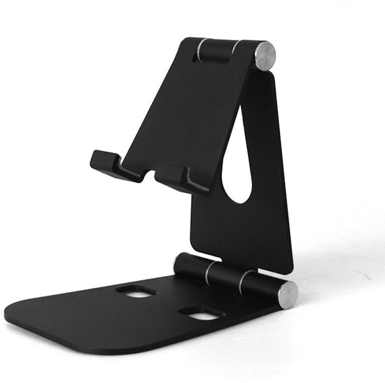 Mobiele telefoonhouder, opvouwbare mobiele telefoon desktop houder, draagbare opvouwbare universele aluminiumlegering mobiele telefoonhouder — afbeelding 2