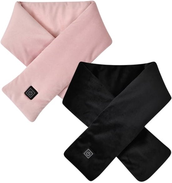 Twee verwarmde sjaals, unisex, met een slimme, via USB oplaadbare...