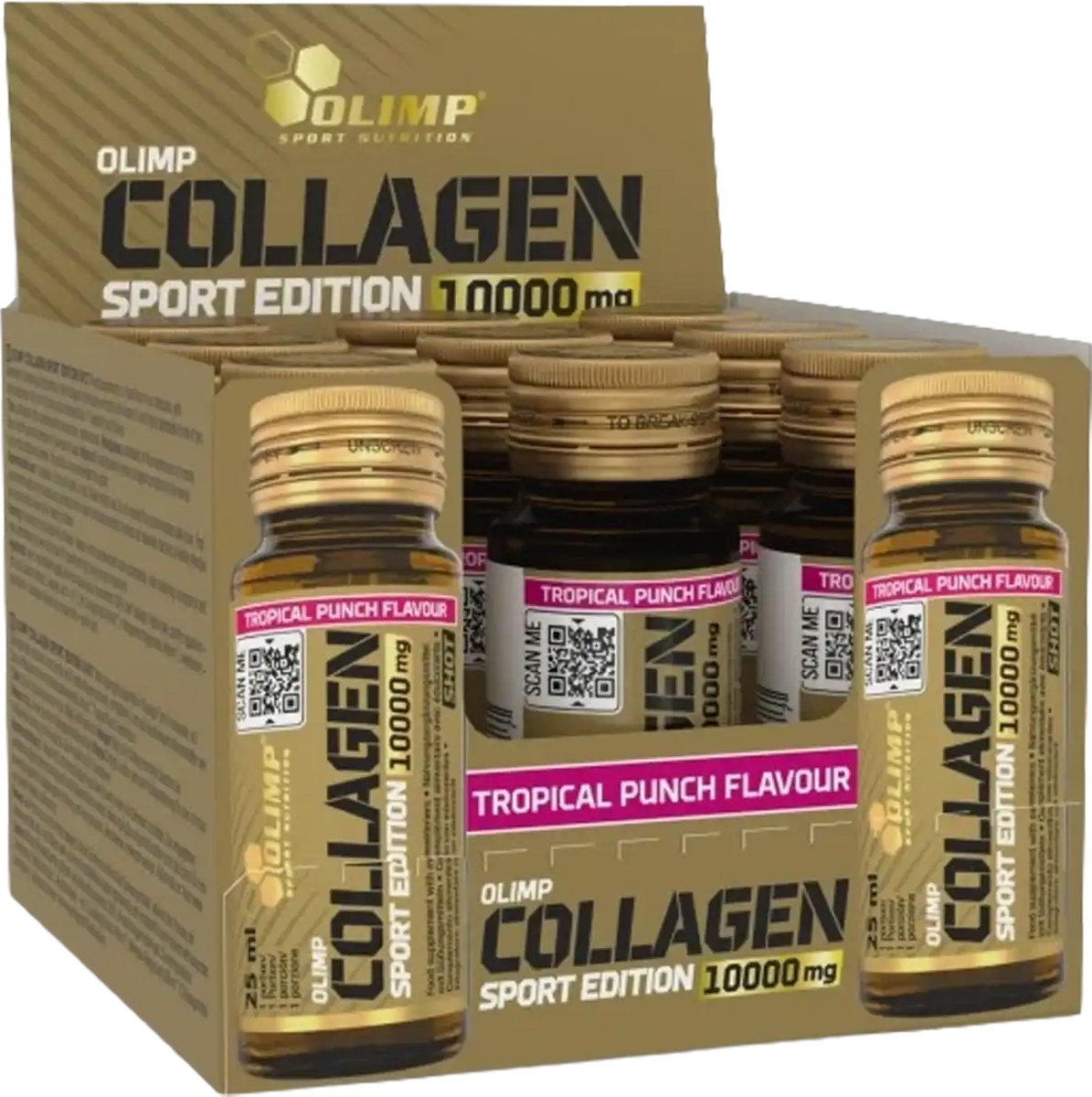 Olimp Collagen Shot Glass - 9x 25 ml - Tropical Punch