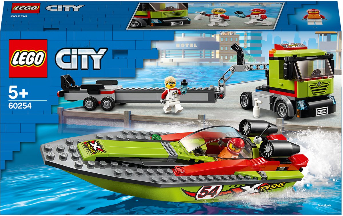 Bol.com LEGO City Race Boat Transporter 60254 aanbieding