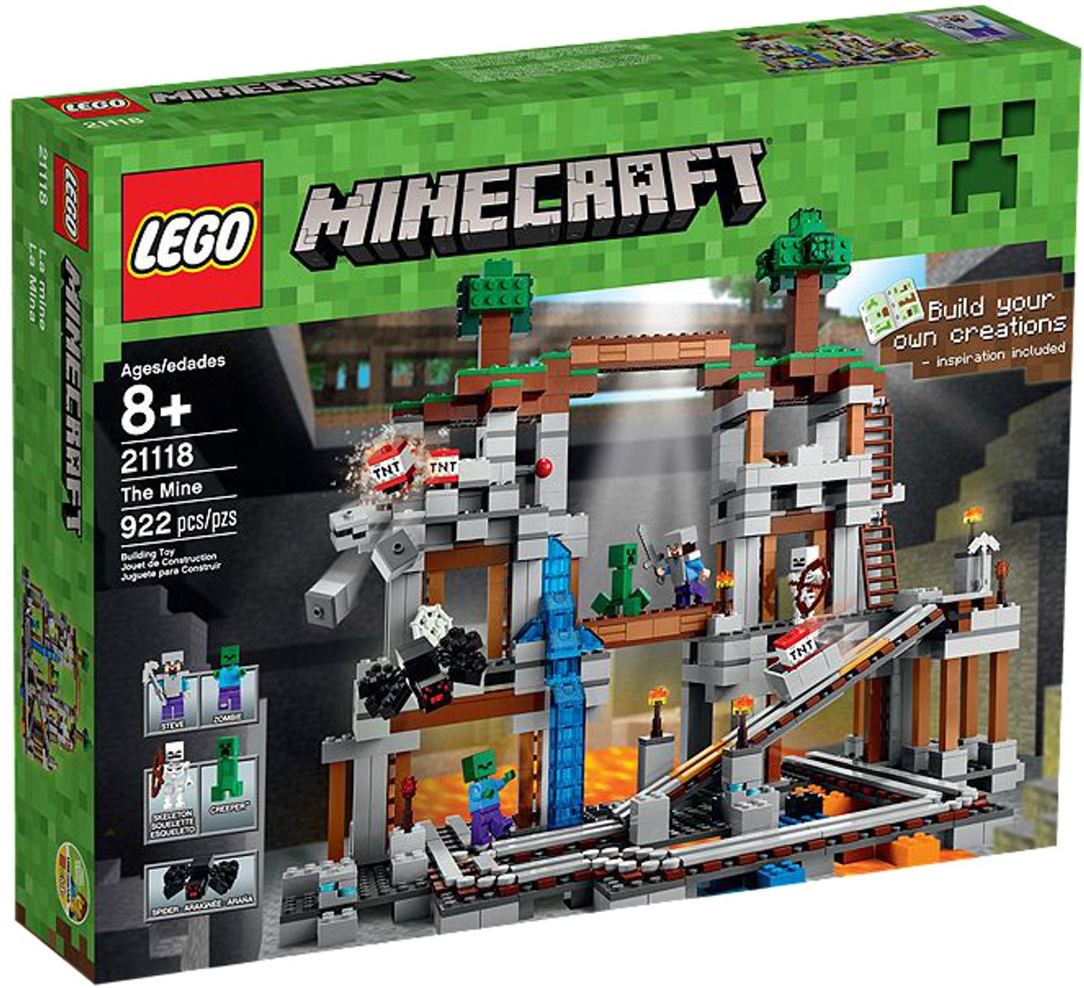 LEGO Minecraft The Mine, Bouwpakket, 8 jaar, 922 stuk(s)