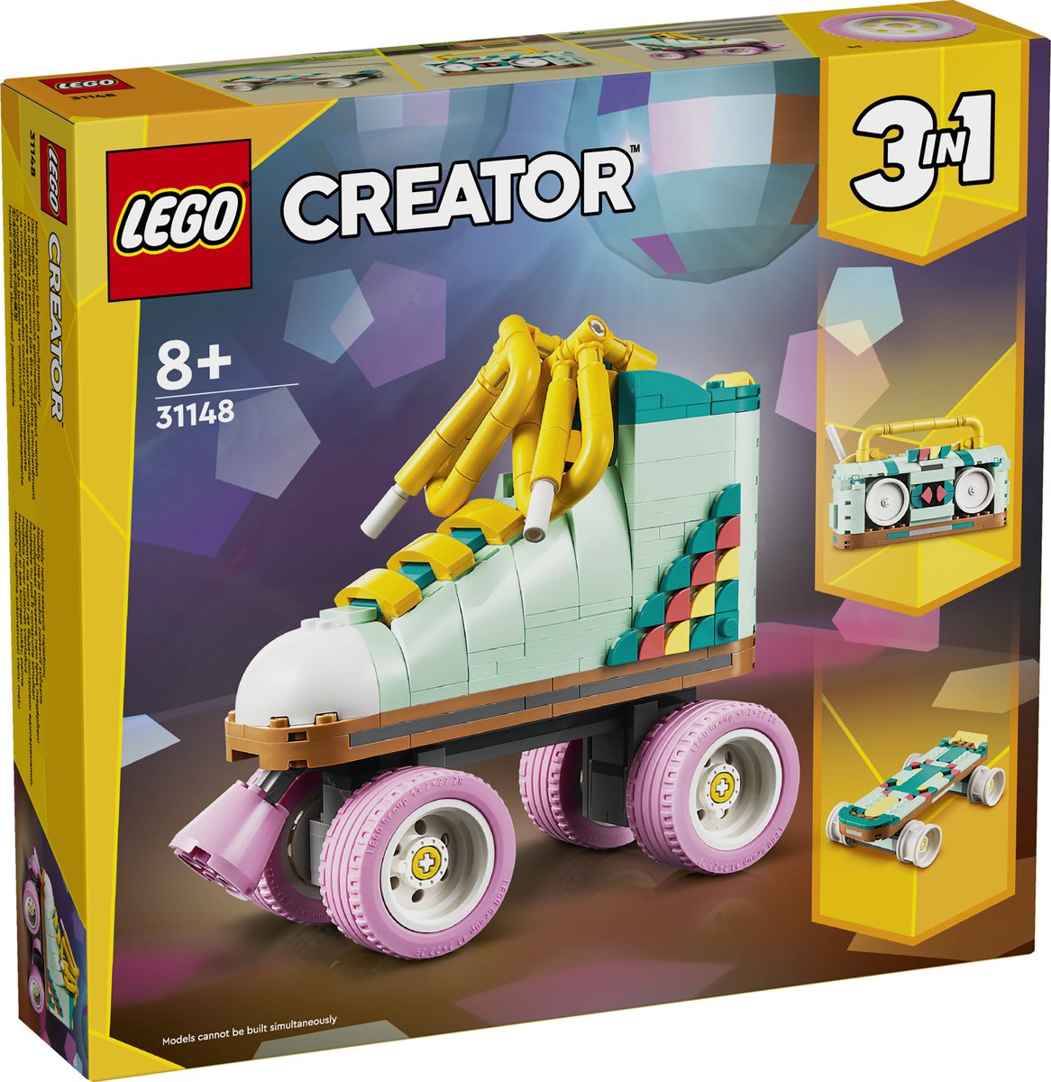 LEGO 31148 Creator 3in1 Retro rolschaats met Mini Skateboard en Gettoblaster Radio Speelgoed — afbeelding 21