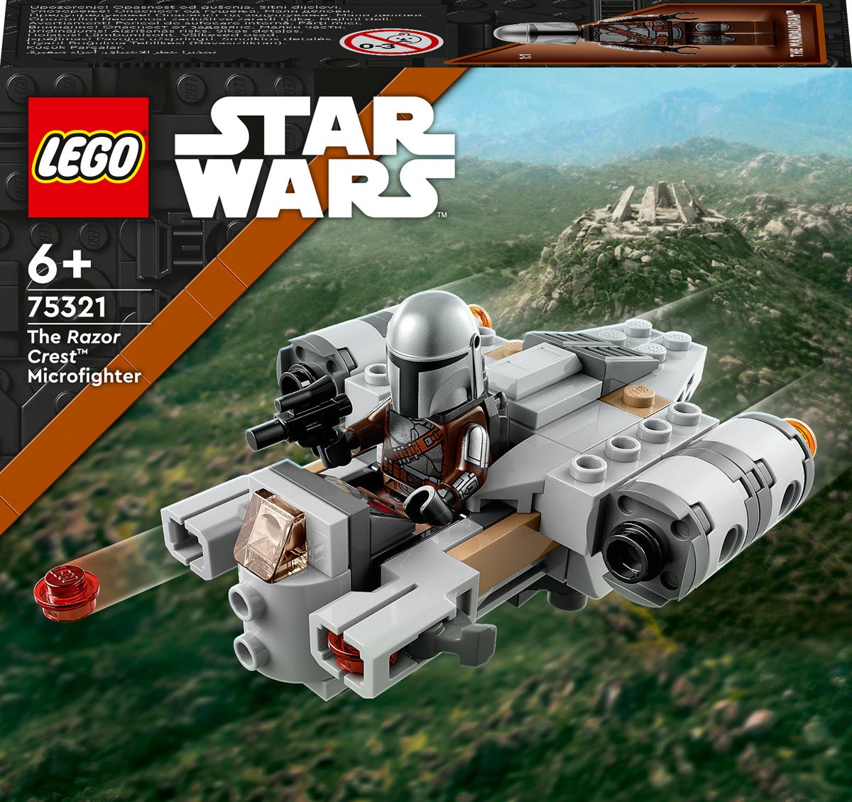 Bol.com LEGO® Star WarsTM De Razor CrestTM Microfighter 75321 speelgoedbouwset voor kinderen vanaf 6 jaar; snel te bouwen noppen... aanbieding