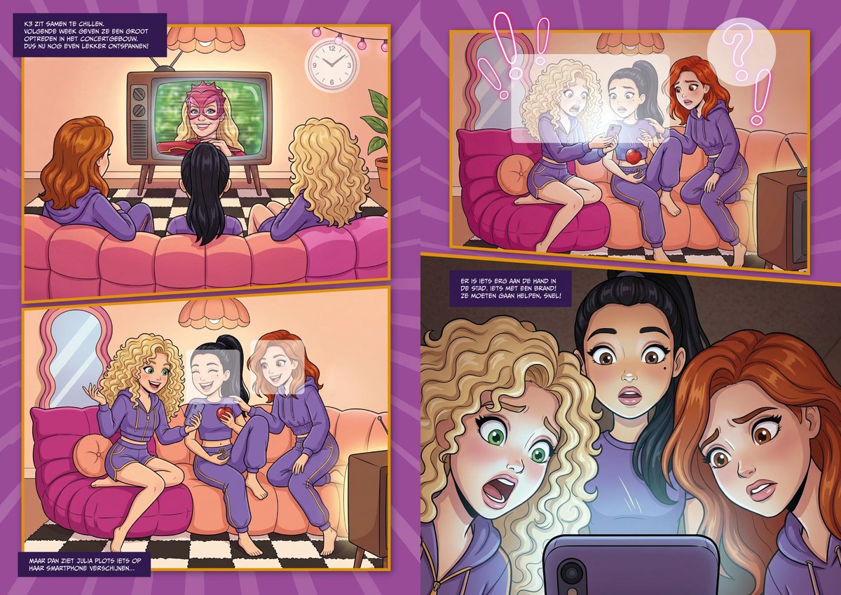 K3 - Stickerboek - Superhelden - Meer dan 60 coole stickers - Inclusief leuke puzzels, opdrachten en stripverhaal — cadeau in Spellen & Speelgoed - foto 2