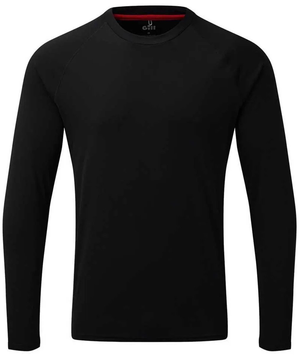 Gill Tec Uv-werende Langarm T-shirt Zwart S Man