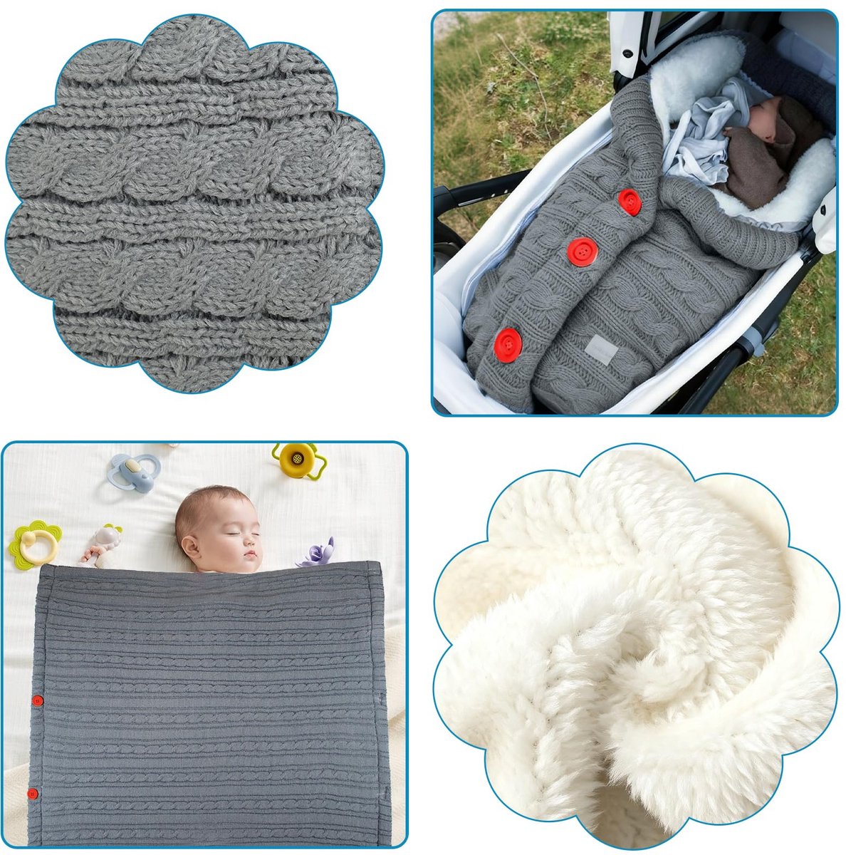 Universele Wintervoetenzak - Voor Kinderwagen en Buggy