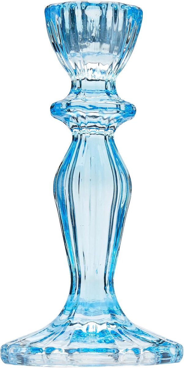 Kandelaar - Glas - Blauw