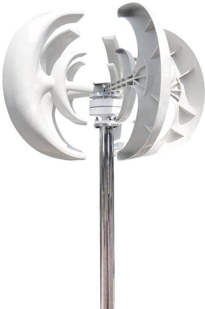 Windturbine - Windmolen - Windturbine Generator - Windenergie - Verticale - 3000W - 24V - met Oplaadcontroller - Duurzame Energie voor Huishoudens en Boerderijen -Wit