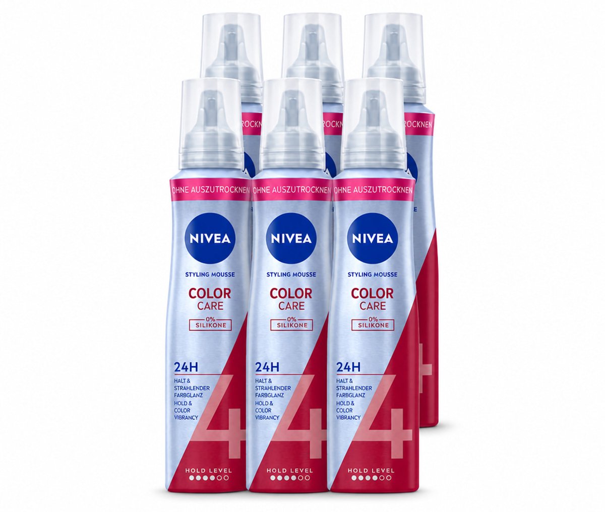 6 x NIVEA – Haarmousse – Color Care & Protect – 150 ml - Voordeelverpakking - 6 stuks