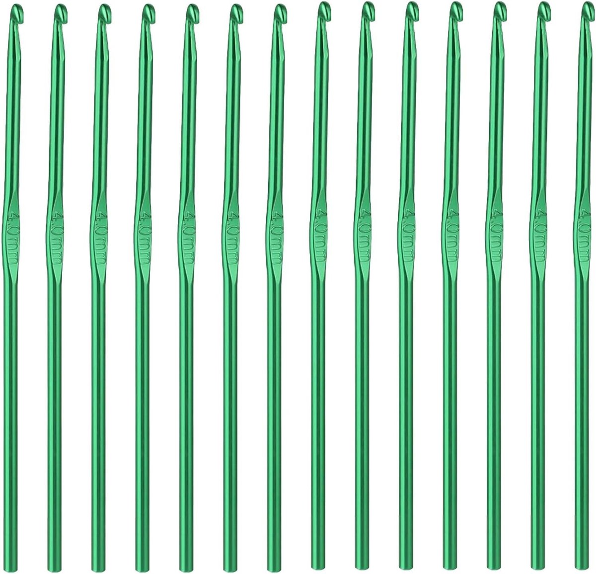 Haaknaaldenset - Groen - 4 mm - Ergonomisch Ontwerp - Voor Beginners en Professionals