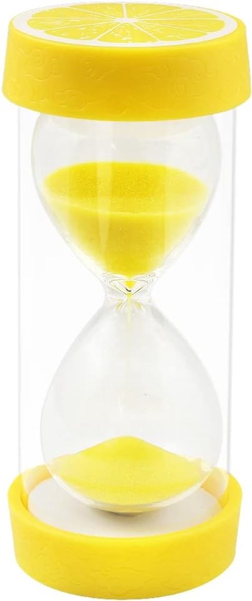 Kleurrijke Fruits Hourglass met Transparante Beschermhoes voor Kantoor- en Huishouddecoratie, 60 Min Countdown Timer voor Feestdagen en Cadeaus