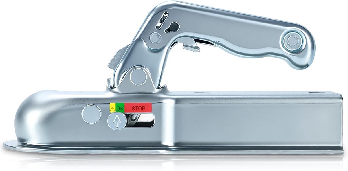 Fietskar koppeling - Verzinkt Staal - 50 mm Vierkante Buiskoppeling - 800 kg Draagvermogen - Voor Aanhangers en Campers
