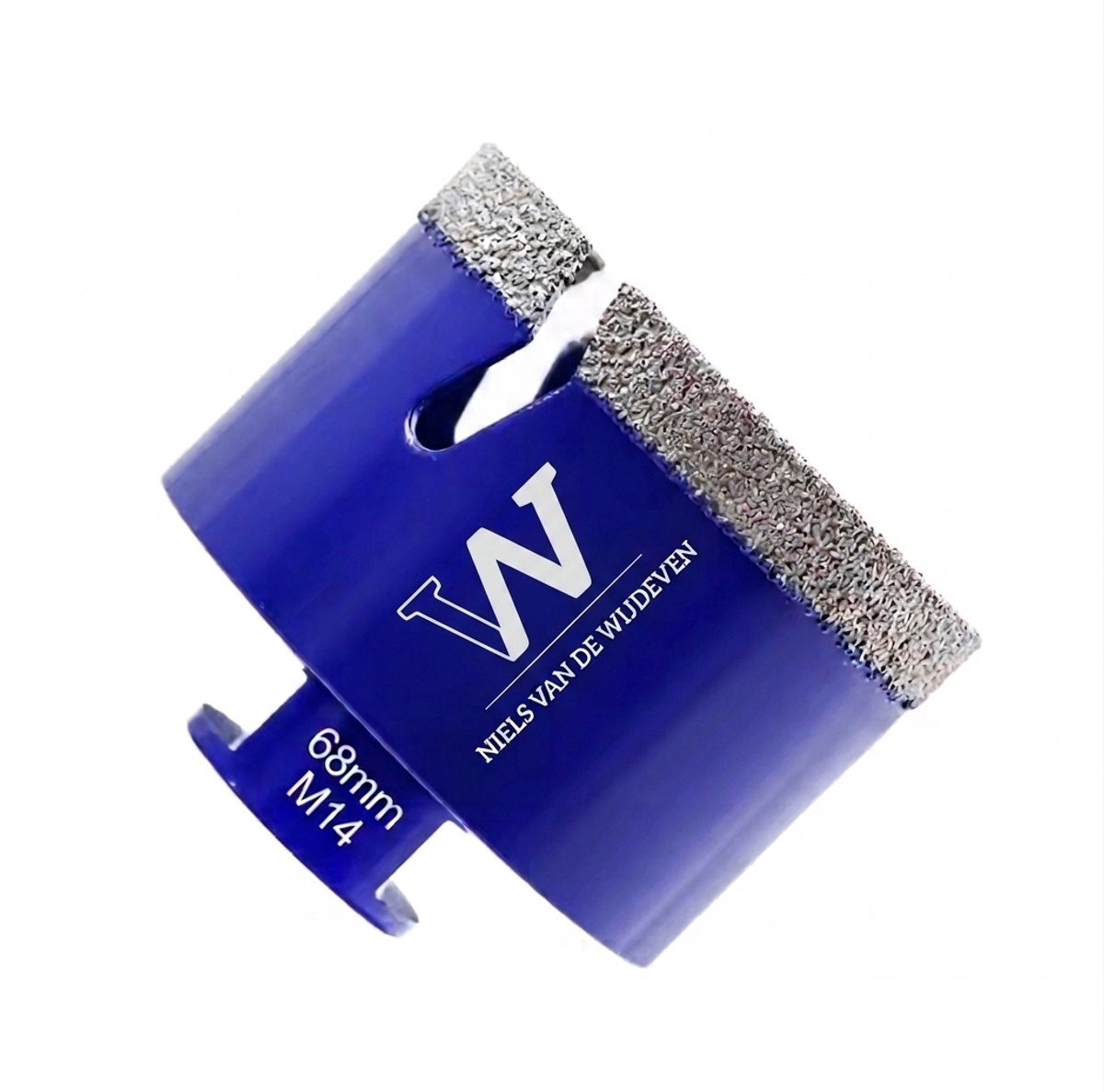 Niels van de Wijdeven® Premium Diamantboor 68 mm - M14 Voor Haakse Slijper - Tegelboor voor Inbouwdozen & Stopcontacten - Droogboren Keramiek, Porcellanato, Graniet & Marmer