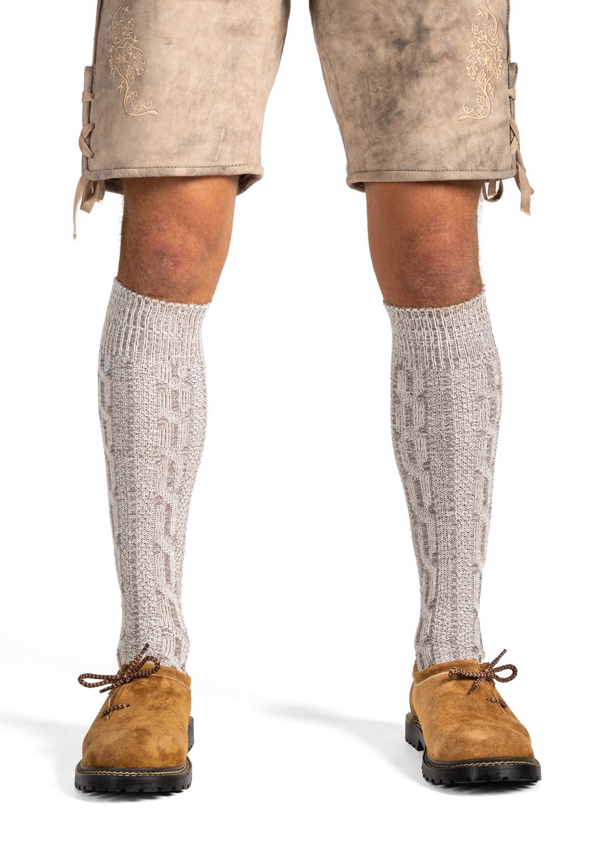 SAMEX Oktoberfest Schoenen - Heren Trachtenschoenen - Lichtbruin