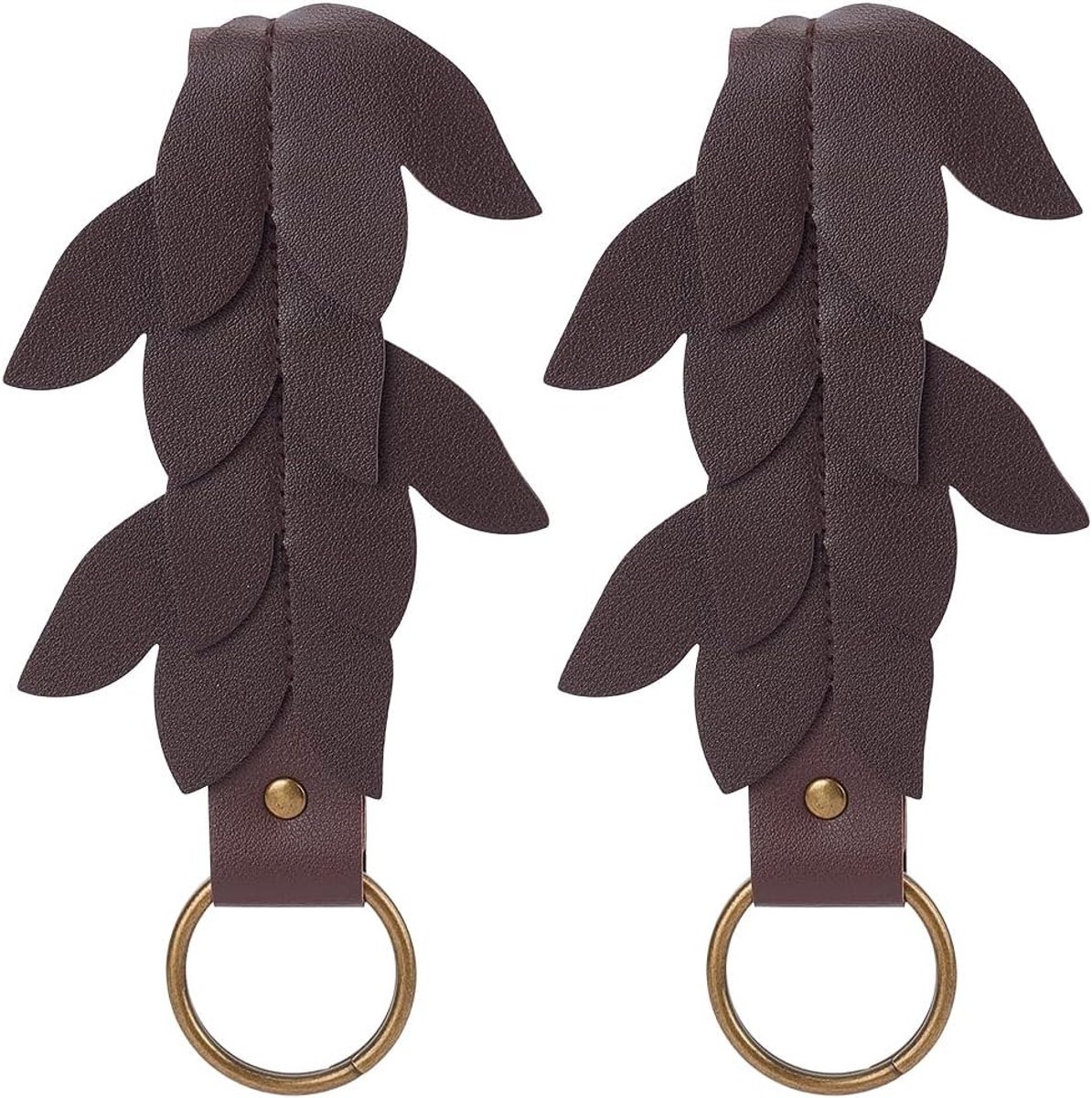 Renaissance stijl PU leren bruin middeleeuws Viking kostuum met gesp en riemclips, perfect voor cosplay en Halloween evenementen